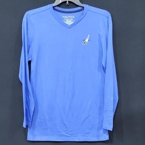 🆕Nautica V-neck v neck long sleeve tee